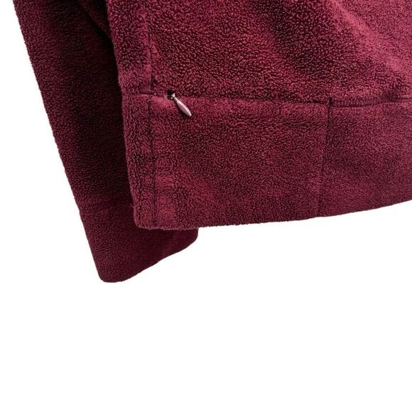 Horny Toad Turtleneck Fleece Pullover Burgundy Size Medium - Picture 5 of 7